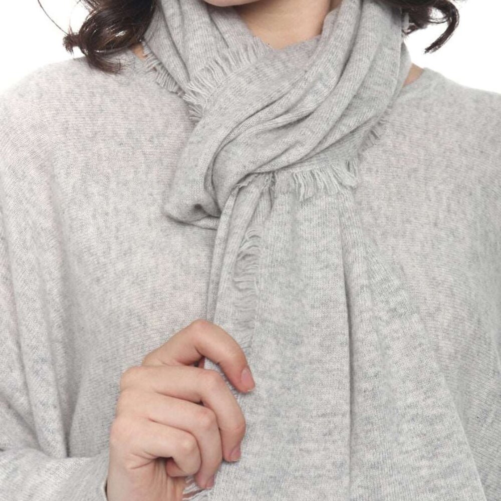 InCashmere's 100% Cashmere Scarf with Self Fringe detail